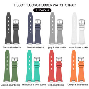 2024 plus récent <span class=keywords><strong>bracelet</strong></span> de montre PRX FKM <span class=keywords><strong>bracelet</strong></span> en caoutchouc en acier inoxydable adaptateur à dégagement rapide <span class=keywords><strong>bracelet</strong></span> de montre étanche pour Tisso 27mm - Product Image 6