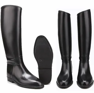 Damen PVC Reiten über Knie Jagd Wellington Regens chuhe Stiefel für Frauen und Männer