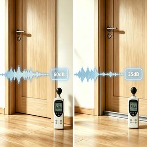 Guarnizione Automatica a Scomparsa in Alluminio <span class=keywords><strong>per</strong></span> Porte, Guarnizione a Incasso su Misura <span class=keywords><strong>per</strong></span> Isolamento Acustico, Antipolvere ed Efficienza Energetica - Product Image 2
