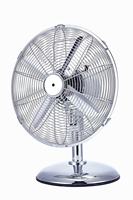 Ventilateur de table en métal de 16 pouces avec vent fort Ventilateur de bureau à refroidissement par air électrique Contrôle mécanique Moteur en cuivre pour usage domestique