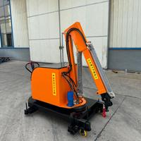 Grue de levage hydraulique 360° avec moteur électrique, treuil rotatif monté sur véhicule, grue à flèche rotative télécommandée, capacité 2t