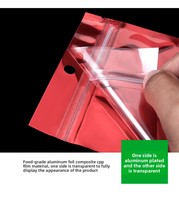 Op maat gemaakte OPP+PET+CPP gravure bedrukte ritssluitende stand-up pouch, food grade, zelfdichtend, recycleerbaar, platte bodem, verpakkingstas met transparant venster