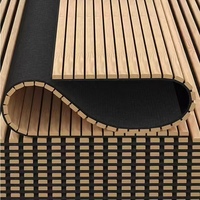 Panneaux d'absorption acoustique en bois, panneaux insonorisants pour salles de musique, panneaux de plafond rainurés, directement du fabricant