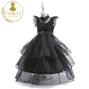 10 Years Costumes Fancy Stage Show Party Dress Up Black Wednesday Adams Dress