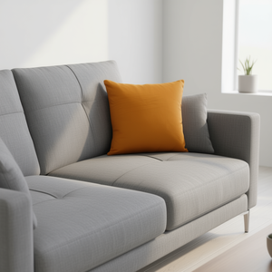 Cuscini e Cuscini Decorativi di Lusso in Tessuto Elastico Arancione 45*45 - Alta Qualità - Product Image 2