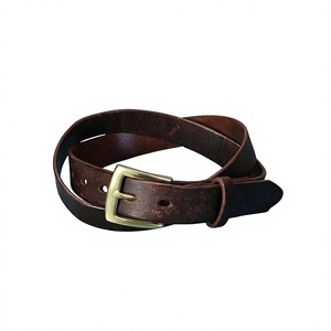 Cinturones de Cuero Genuino Hechos a Mano con Hebilla de Pin, Ecológicos, Impermeables, Resistentes y Duraderos, Estilo Vintage, 3.8 CM, BS INTERNATIONAL - Product Image 5