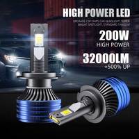 Phares LED pour voitures, vente en gros, usine, P41 200W, puce 7545, H1 H3 H4 H7 H11 H13 9004 9005 9006 9007