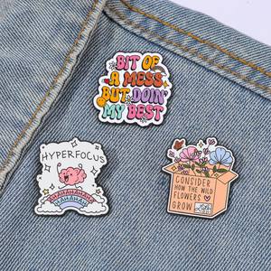 Épingle avec un dicton amusant, une <span class=keywords><strong>phrase</strong></span> <span class=keywords><strong>sarcastique</strong></span>, une canard fâché - Product Image 4