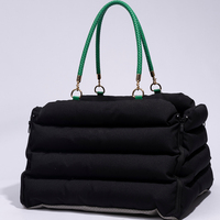 Sac de transport pour animaux de compagnie MJ Luxury Modern Portable Soft-Sided Square Cats Car Travel Pet Carrier Bag Comfortable Foldable Oxford Cloth Zipper Solid Cloud