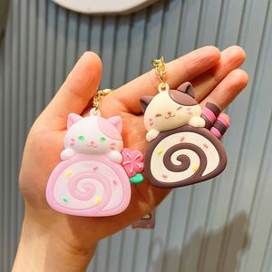 New Cat Cake Roll Cartoon <b>Key</b> <b>Chain</b> Cute Doll Car <b>Key</b> <b>Chain</b> School Bag Pendant Cartoon <b>Key</b> <b>Chain</b> - Product Image 2