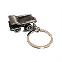 Porte-clés Camion Benne 3D en Métal, Véhicule de Construction Tendance, Cadeau, Gravure de Logo Personnalisée, Alliage de Zinc