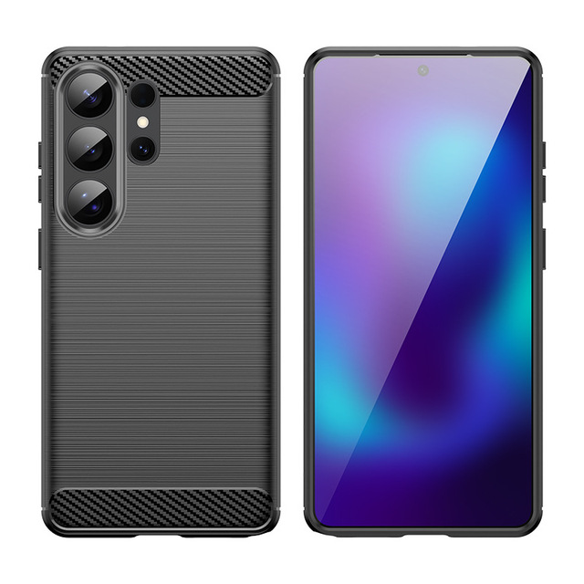 Hot Selling Carbon Fiber Soft TPU Phone Cover Cases for Samsung Galaxy S26 S25 S24 S23 Ultra A55 A56 A36 A26 A06 A16 A17 A07 M54