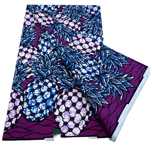 Tissu imprimé africain en coton 100% lavé, twill, Ankara Capulana pour doublure de sacs, chemises - Design nigérian - Product Image 1