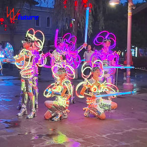 ملابس أداء رقص الكبار في الصين ، ملابس بأجنحة فلورسنت منخفضة السعر ، ملابس رقص بأجنحة مضيئة للكبار ، ملابس رقص مجنحة - Product Image 3