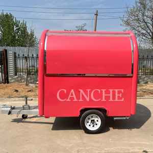 Mini camion de nourriture mobile personnalisé | Bar à café et chariot de restauration rapide de rue | Remorque de restaurant mobile en plein air à vendre - Product Image 2