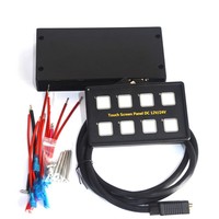 Panel de Control Táctil de 6/8 Grupos DC12V/24V con Caja de Control, Cable VGA, Cinta Adhesiva 3M y Etiqueta para Barcos, Camiones y Autocaravanas