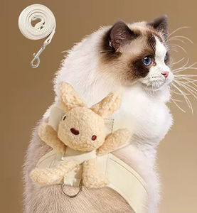 Set tali dan kekang kucing antikeluar untuk penggunaan luar ruangan khusus Ideal untuk kucing dan anjing kecil - Product Image 4