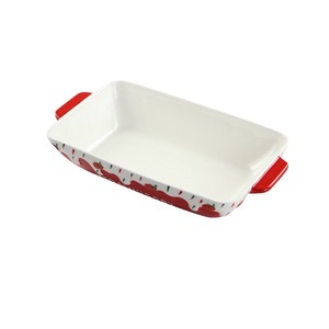 Vente en gros de plateaux de cuisson en céramique sous glaçure de haute qualité, plateaux de restaurant, assiettes de cuisson, vaisselle mignonne et élégante - Product Image 2