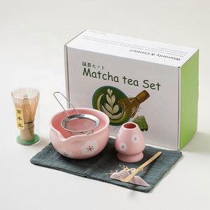 Juego de Ceremonia de Matcha de Cerámica de 7 Piezas, Kit Japonés de Matcha con Batidor de Bambú (Chasen), Tazón Chawan y Accesorios para Té Matcha, Regalo para Venta al por Mayor - Product Image 2
