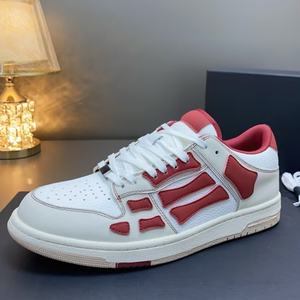 Chaussures de sport tendance de luxe respirantes à lacets pour hommes et femmes – Baskets confortables en cuir véritable de marque célèbre pour la marche - Product Image 1