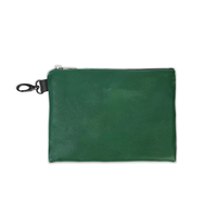 Sac d'accessoires de golf en cuir PU imperméable, sac portable à fermeture éclair pour tees et balles, pochette zippée pour le golf