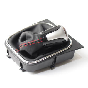 Poignée de levier de vitesse en cuir 5 6 vitesses ergonomique pour Volkswagen Golf 5 6 - Product Image 4