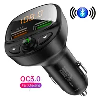 ऑडियो MP3 प्लेयर 3.1A ब्लू टूथ कार एफएम ट्रांसमीटर दोहरी यूएसबी जल्दी चार्ज कार चार्जर