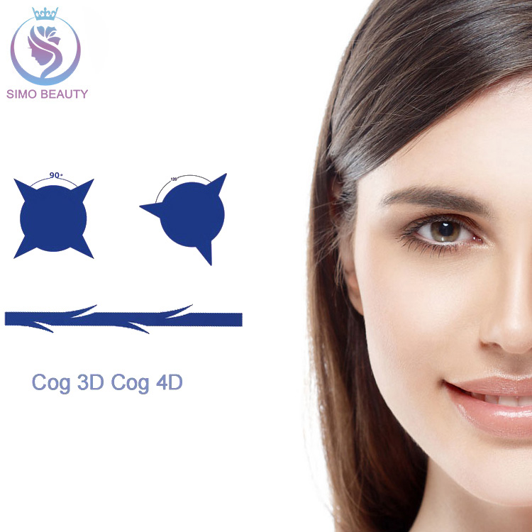 Beauty skin care blunt needle cannula pdo lift 3d 4d pdo cog hilos facial