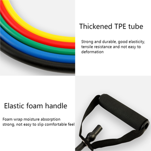 Set di Bande Elastiche di Resistenza di Alta Qualità OEM, Corda per Trazioni Muscolari, Fasce di Resistenza per <span class=keywords><strong>Esercizi</strong></span> - Product Image 3