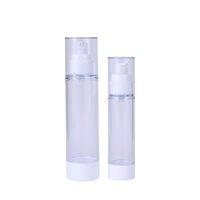 Botella de Plástico con Bomba Pulverizadora Personalizada para Crema de Protección Solar, Loción, Sérum para el Cuidado de la Piel, 15ml/30ml/50ml/80ml/100ml/120ml, Acabado Esmerilado