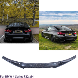 For 4 Series F32 Coupe M4 Style Forged Carbon Fiber <b>Rear</b> <b>Spoiler</b> Trunk Wing 2013-2019 - Product Image 2