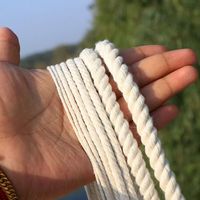 Üç iplikçik pamuk halat DIY el yapımı dekorasyon