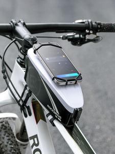 Sac de tube supérieur rigide en PC ROCKBROS pour <span class=keywords><strong>vélo</strong></span> et scooter <span class=keywords><strong>électrique</strong></span>, sacoche pour téléphone portable à 360 degrés, boîte à <span class=keywords><strong>vélo</strong></span> - Product Image 6
