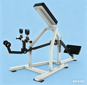 Machine à ramer inclinée professionnelle à levier, équipement de musculation robuste, Rameur scandinave commercial pour salle de sport et studio - Product Image 1