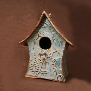 Boîte à musique animée vintage Schmid en céramique blanche, cage à oiseaux <span class=keywords><strong>canari</strong></span> perroquet - Product Image 3