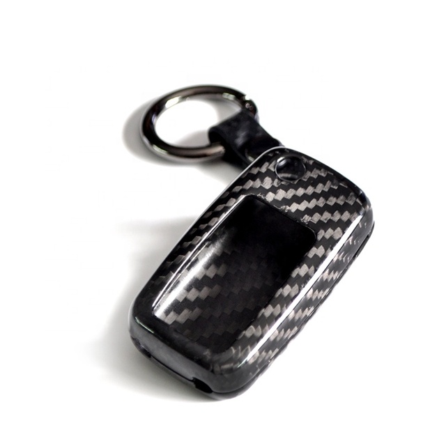 Car Parts Black Glaze Carbon Fiber Key Cover Is Suitable for Volkswagen Lavida Langxing Langjing Sagitar Bora Jetta Scirocco
