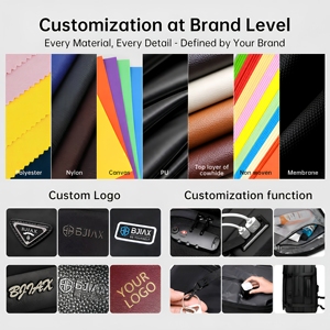 Großhandel Carry-on Laptop-Rucksack für Herren 17,3 Zoll Business-Reise Nylon Wasserabweisende Gepäcktasche mit Riemen Kundenspezifisches OEM - Product Image 2