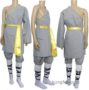 Xám/Cam cotton shaolin đồng phục Wushu <span class=keywords><strong>Kung</strong></span> <span class=keywords><strong>Fu</strong></span> võ thuật đào tạo <span class=keywords><strong>Tai</strong></span> <span class=keywords><strong>Chi</strong></span> phù hợp với - Product Image 4