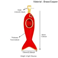 Nouveaux pendentifs tendance colorés en forme de poissons, crabes et coquillages marins, composants et fournitures pour la fabrication de bijoux, colliers et bracelets T13