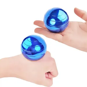Optik Illusion Metal iplik topu masası stres giderici Spinner oyuncaklar yetişkinler için