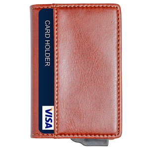 Custom Short Unisex Card Holder <b>Wallet</b> with Open Closure <b>RFID</b> Anti-Theft Feature Nylon Lining Fashion PU - Product Image 5