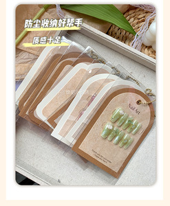 Chất Lượng Cao Nhân Tạo Móng Tay Hướng Dẫn Thẻ Kết Cấu Báo Chí Trên Móng Tay Hiển Thị Thẻ Bụi Túi Chuỗi Giấy Sheets Handmade - Product Image 2