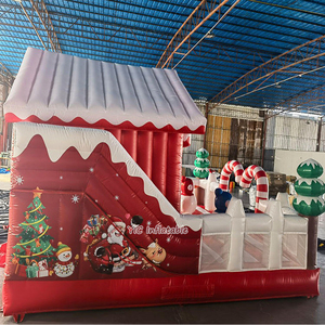 Casa Inflable Comercial de Navidad, Casa Gigante de Jengibre, Casa Inflable para Niños con Tobogán de Muñeco de Nieve para Fiestas y Eventos - Product Image 6