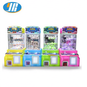 Mini grue à jetons <span class=keywords><strong>jeu</strong></span> Machine <span class=keywords><strong>char</strong></span> combattant en peluche grue à griffes pour enfants en plastique Durable - Product Image 1
