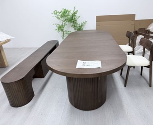 Tavolo da Gioco Multifunzionale Rotondo in Legno Massello 2026, da 1 a 3m, Varie Misure, Tavolo da Pranzo Allungabile per Casa e Feste - Product Image 3