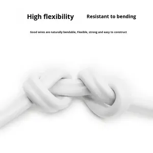 <span class=keywords><strong>Gaine</strong></span> blanche solide câble électrique plat à 2 conducteurs 1.5-2.5-4 tailles décoration de la maison climatiseur utiliser la norme nationale - Product Image 6