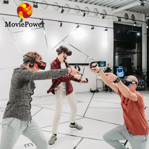 เครื่องเล่น VR ความจริงเสมือน 9D วิดีโอซิมูเลเตอร์ อารีน่า เครื่องเล่นเกม VR แบบหลายผู้เล่น เกมอาร์เคด เครื่องเล่นเกมยิงปืน VR - Product Image 1