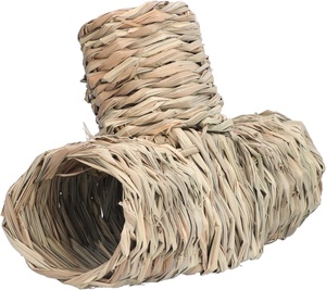 仓鼠拥抱隧道天然干燥编织草藏身小动物豚鼠雪貂黄鼠刺猬 - Product Image 1