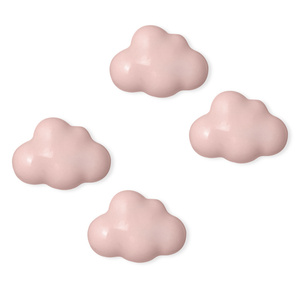 Kid Lovely Cute Cartoon Handle Ceramic Colorful Blue pink <strong>Cloud</strong> Shaped Wardrobe <strong>Drawer</strong> Cupboard Cabinet Door Handles <strong>Knob</strong> - Product Image 1