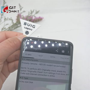 Marca personalizada 13,56 Mhz lavable NFC tejido etiqueta prenda parche NFC - Product Image 3